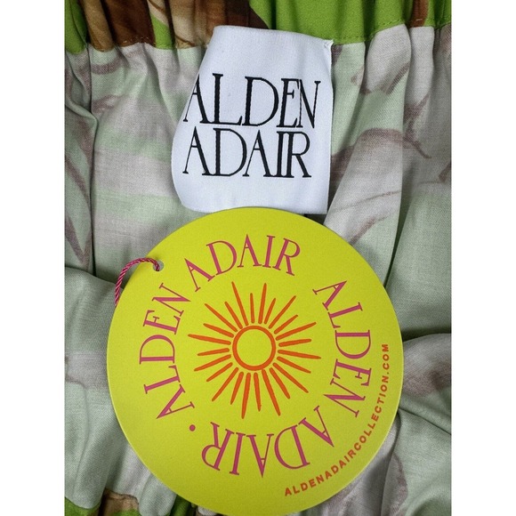 ALDEN ADAIR Sophia Palma Set Hi-Low Maxi Skirt Ruffle Cropped Blouse Resort NEW - Picture 10 of 16